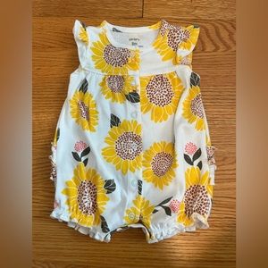 Baby girl flower romper